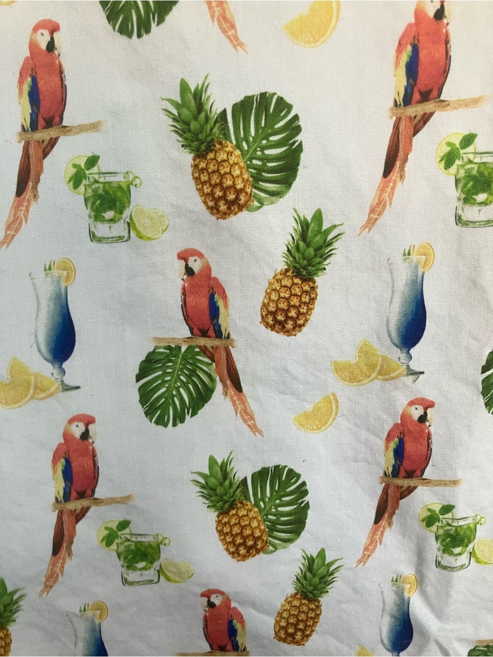 Parrots And Pineapples Caribbean Shirt Xl Parrot Parrot View 6